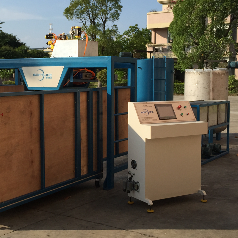 Máquina autolimpiante para fabricar láminas de espuma de poliuretano, alimentación de mezcla y sitio a granel en China